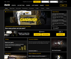 bWin Poker homepage