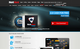 NetBet Poker homepage
